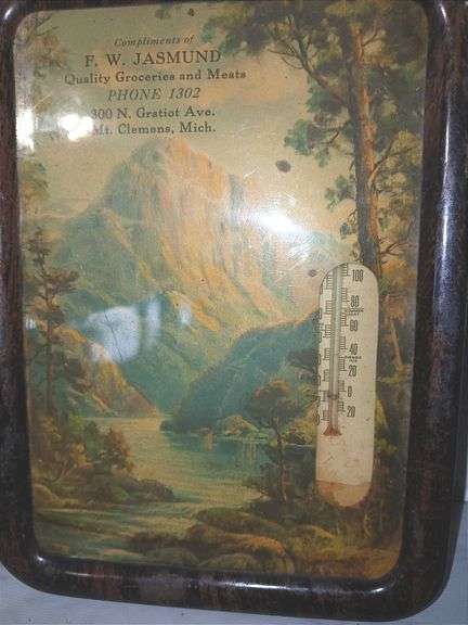 Two Mt Clemens Advertising Thermometers & Various Memorabilia