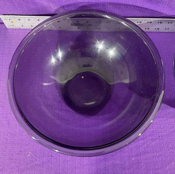Pyrex 4 Pc. Purple Glass Mixing Bowl Set 1 Qt.- 4 Qt.