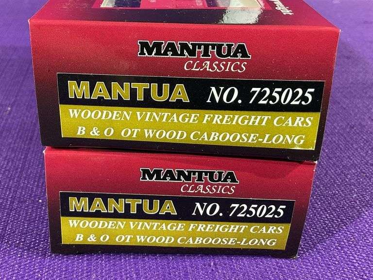 Pair of Mantua Classics HO B&O Old Time OT Wood Caboose Baltimore & Ohio