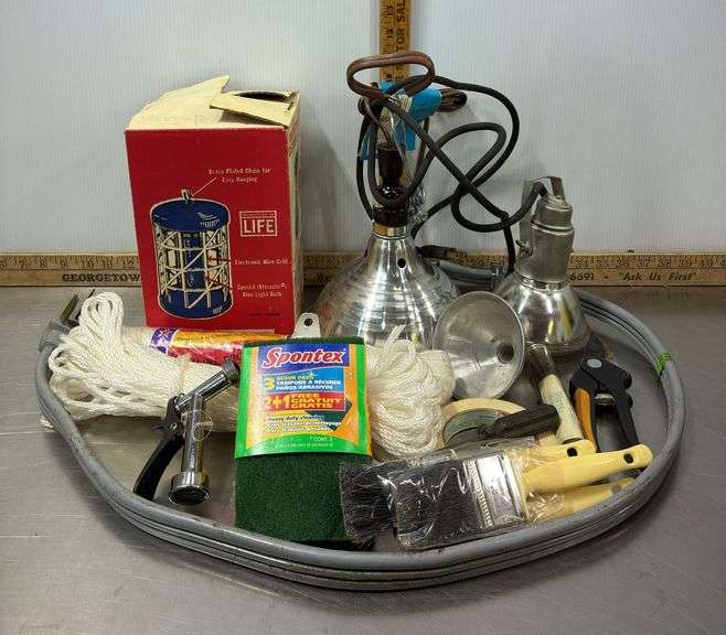 Rope, Lamps, Funnel & More Misc. Items