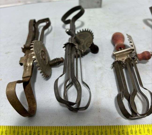 Six Children’s Toy Egg Beaters