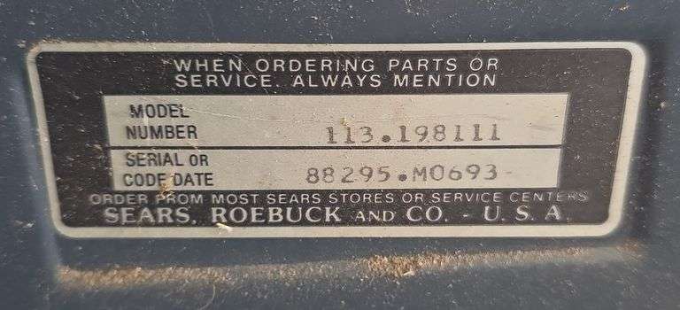 Sears/Craftsman 10" Radial Saw