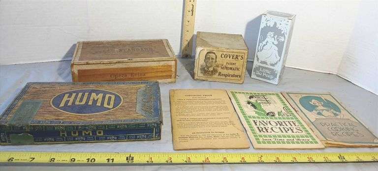 Collectable Advertising Boxes,  Cookbooks & Blossers Medical Cigarettes Advertisement