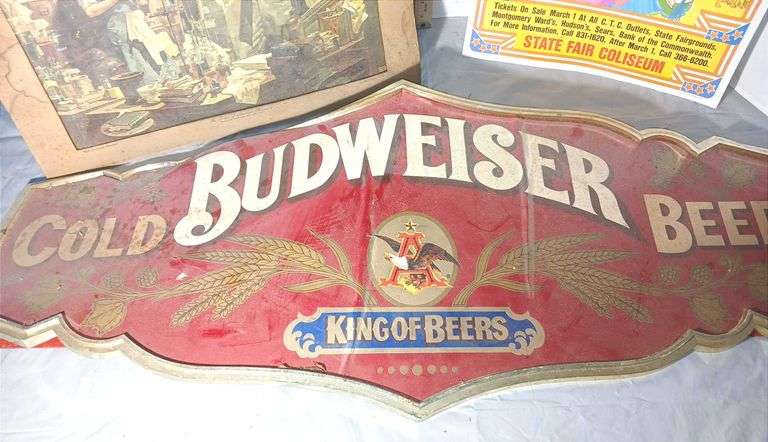 Budweiser & Blatz Beer Signs, Father of American Pharmacy Illustration & More
