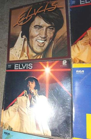 Assorted Elvis Presley Vinyl Records