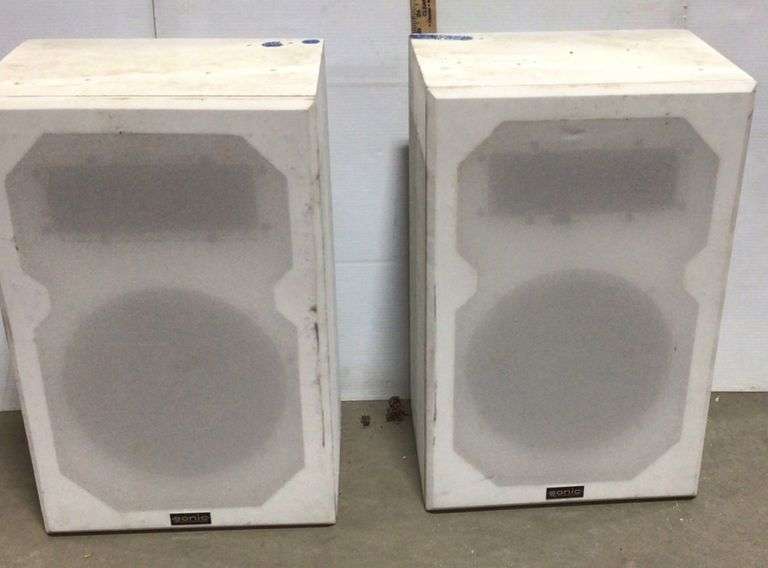 Large White Sonic Speakers