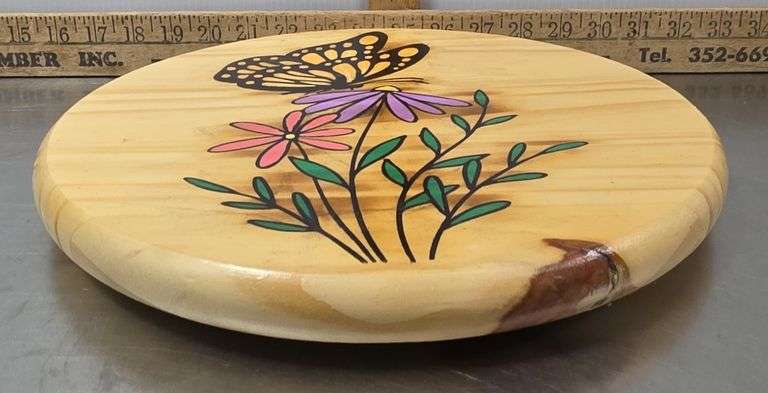 Handmade Butterfly Lazy Susan