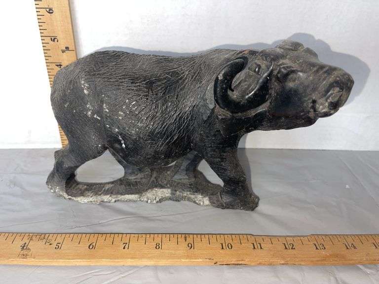 Zimbabwe Mineral Stone Hand Carved Water Bison