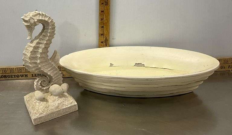 Power Strips, Rags, Sea Horse, Frame Holders, Tongs & Wooden Boat Bowl