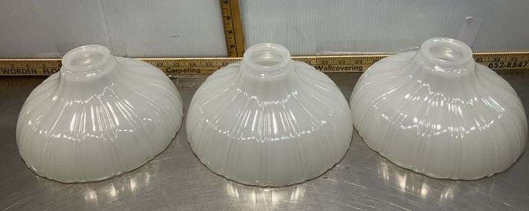 3 Matching Glass Lamp Shades, Sundae Ice Cream Glasses, Wall Light & Tree Candy Glass