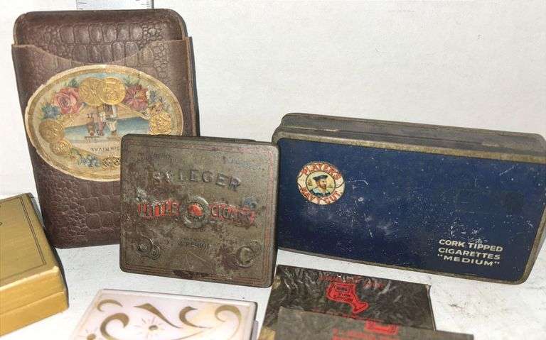 Cigar/Cigarette Holder, Matchbox Container & Other Tobacco Items