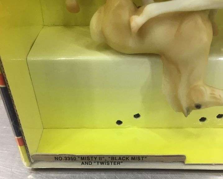 Breyer Horses, No. 3350 “Misty II”, “Black Mist” and “Twister”