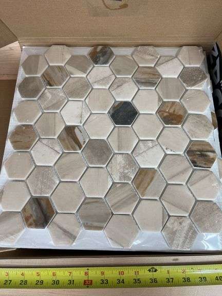 Akua 1” Hexagon Tile -10 Sheets (New)