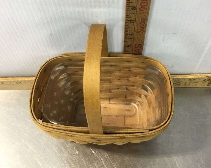 Small Longaberger Basket With Insert
