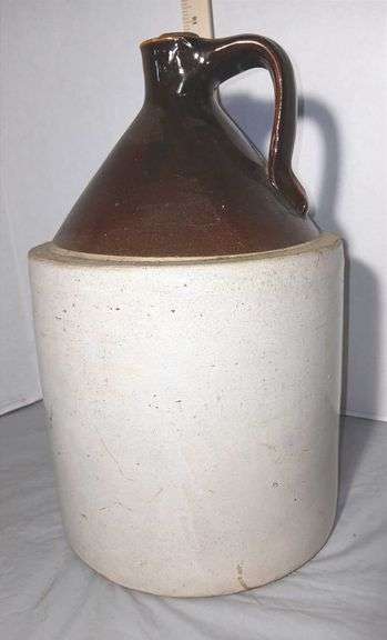 Antique Stoneware Whiskey Jug From Old Kentucky Whiskey Co. of Detroit Michigan