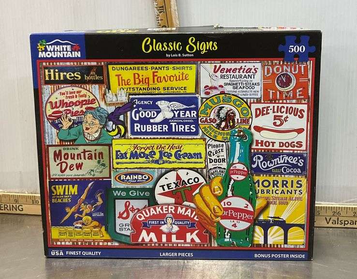 (2) White Mountain Puzzles Sherwood Auctions