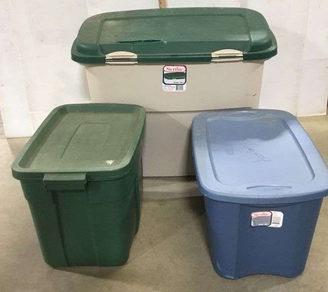(3) Totes with Lids