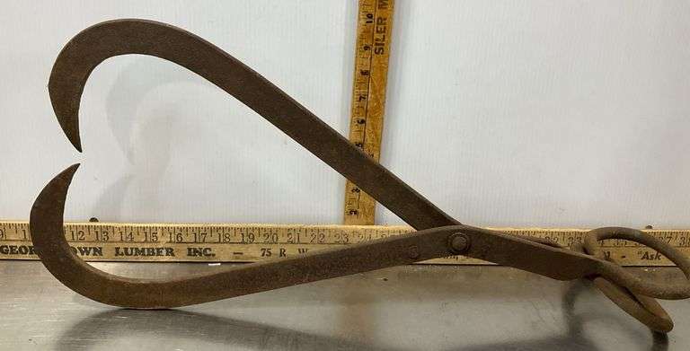 Forged Vintage Ice Tongs