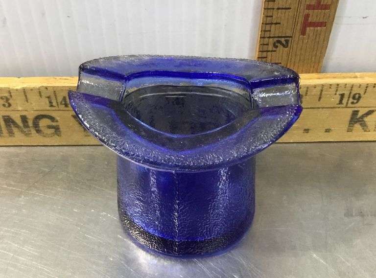 Cobalt Blue Top Hat Ashtray