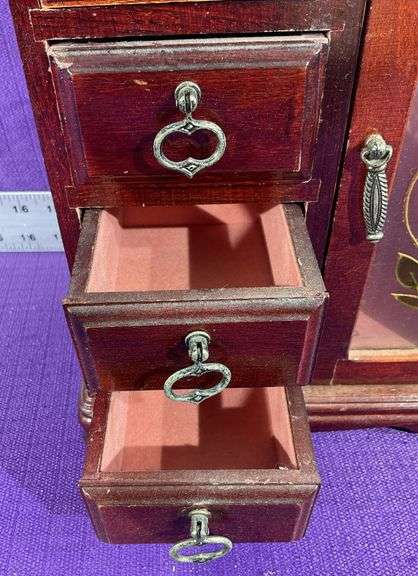 4 Drawer Wood Jewelry Box