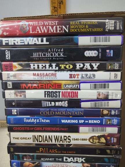 Box of DVDs