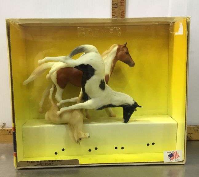 Breyer Horses, No. 3350 “Misty II”, “Black Mist” and “Twister”