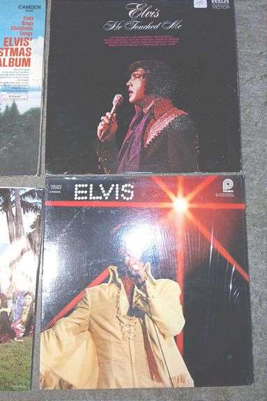 Assorted Elvis Presley Vinyl Records