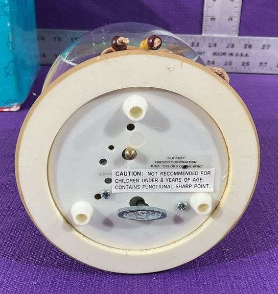 Vintage Pocahontas & John Smith Musical Rotating Snow Globe