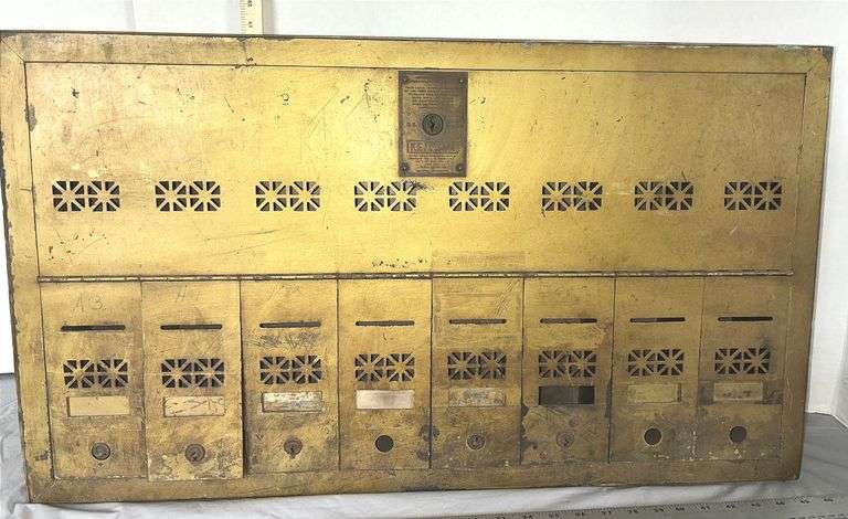 Brass Keil Son U.S Post Office Mailbox