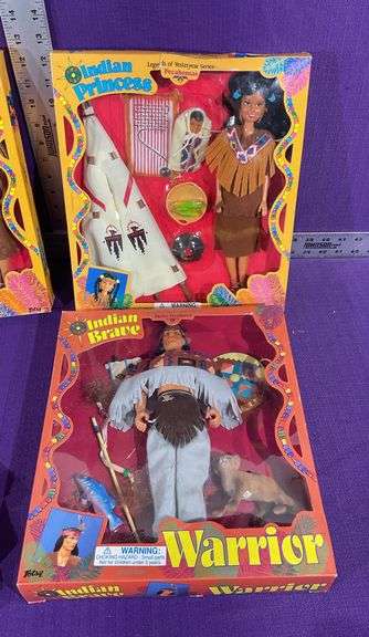 Legends of Yesteryear Indian Braves, Princesses, Pocahontas Doll, Watch & Book