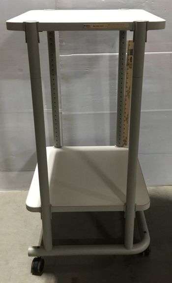 Anthro Two Tier Cart -42.5”x21.5”x2”-28” Clearance on Bottom Shelf