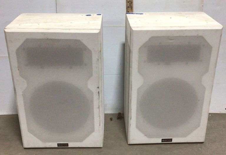 Large White Sonic Speakers