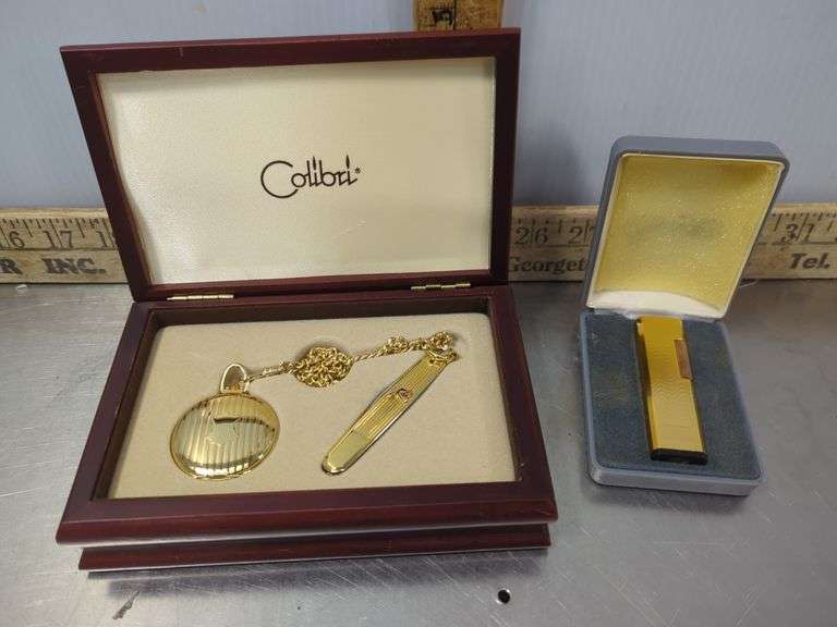 Colibri Pocket Watch Knife Set & Lighter