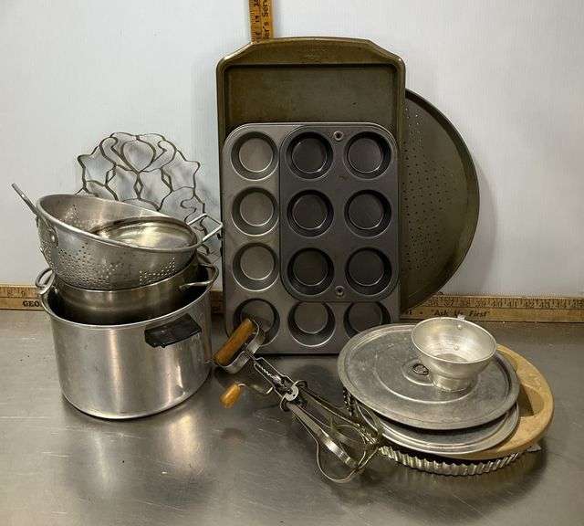 Pots & Pans, Egg Beater, Canning Jar Funnel, All in One Cookie Cutter & More
