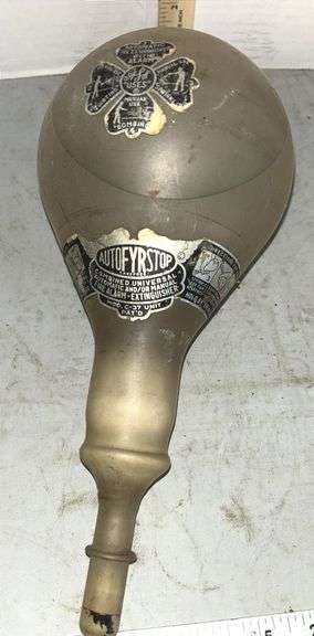 Autofyrstop Glass Grenade Fire Extinguisher, Model C-37