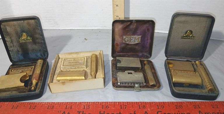 Early 1900's Razors in Original Cases