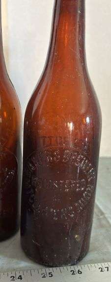 Biewer’s Brewery Amber Beer Bottles From Mt Clemens Michigan