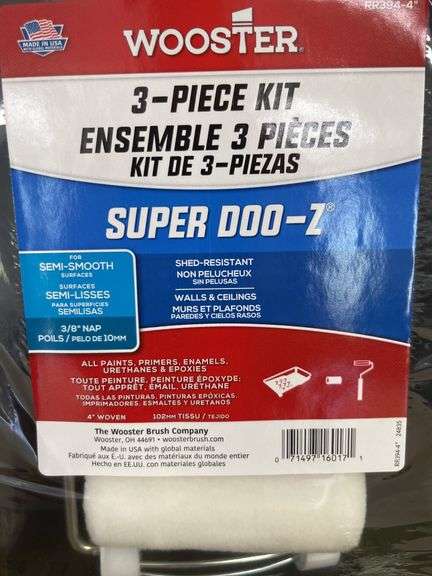 Wooster Super Doo Z 3 Piece Kit & 6 3/16” Roller Covers (New)