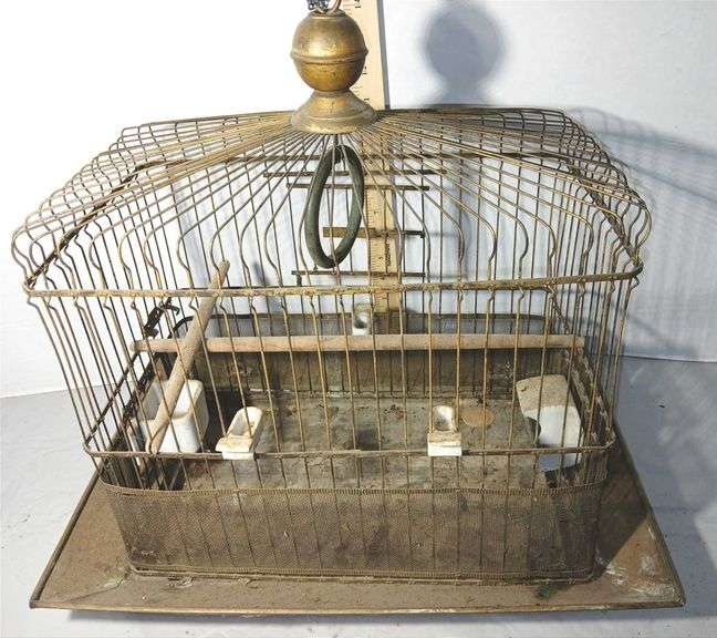 1920's Hendryx Brass Bird Cage