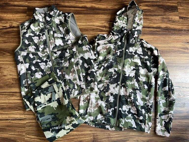 HUK Hunting Waterproof Jacket, Vest & KUIU Camo Pants - See Pics for Sizes
