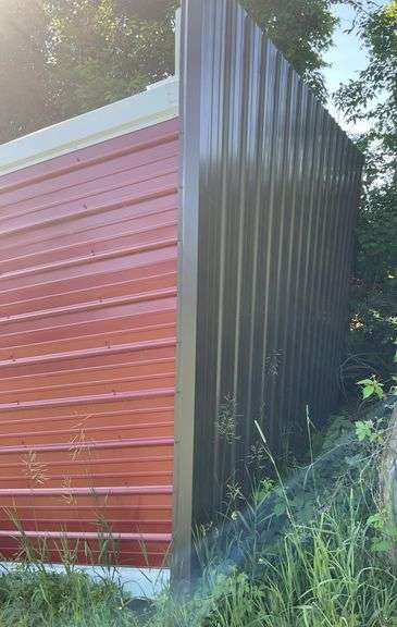12'x7'x9' Metal Lean To Building Buyer Responsible To Load NO Loader Available