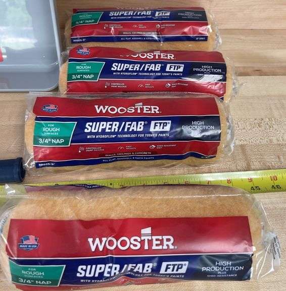 Wooster Rust Proof Tray, Roller Cage & 3/4” Roller Covers(New)