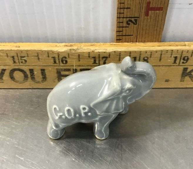 Vintage GOP/Nixon Pottery Elephant