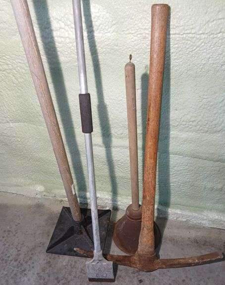 Rapid Washer Hand Clothes Laundry Plunger, 10" Tamper, Pickaxe and Scraper
