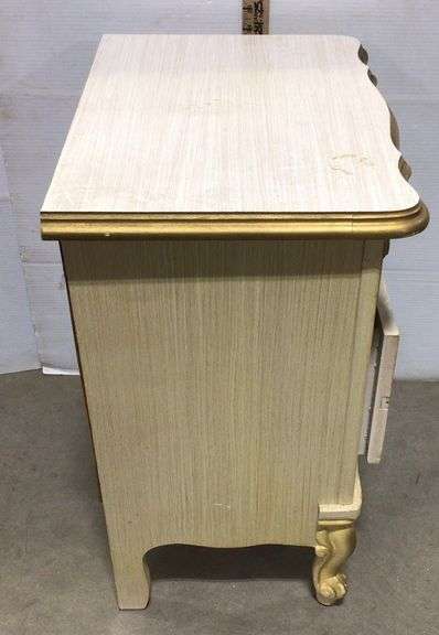 Gold Trimmed Antique Night Stand