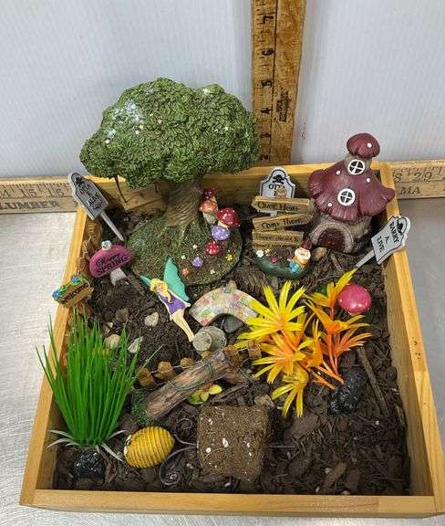 Fairy Garden, Cookbooks, Recipe Tin, Patterns, Milk Glass Tall Vase & More
