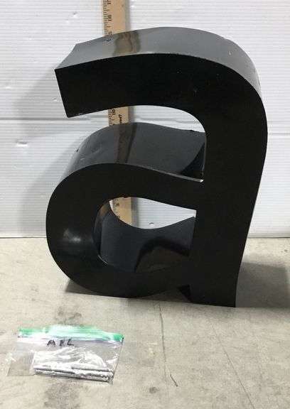 Black Block Facade Letter - Lowercase A