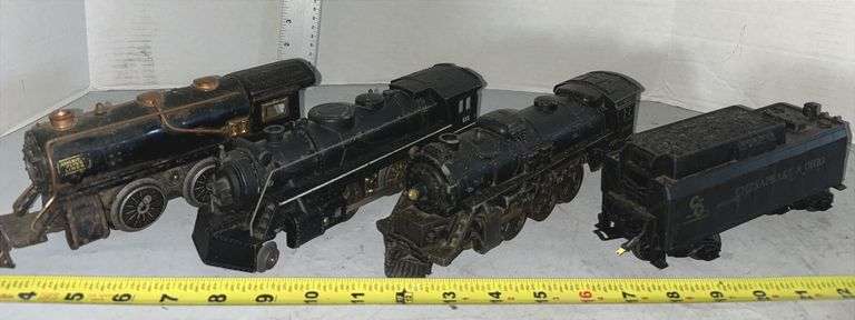 Marx Diecast Steam Engine, American Flyer Locomotive, & Lionel 2026 Steam Engine