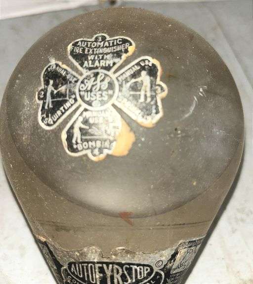 Autofyrstop Glass Grenade Fire Extinguisher, Model C-37