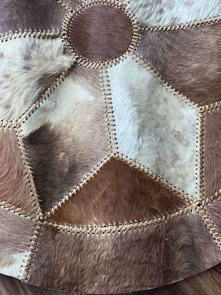 Cowhide 43” Round Rug- made in Argentina